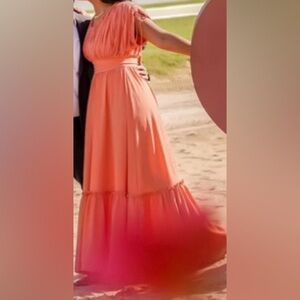 Peach prom dress